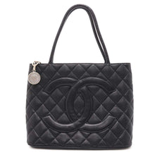 Load image into Gallery viewer, CHANEL Medallion Tote BlackA01804 Caviar Leather
