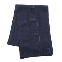 将图像加载到图库查看器中，HERMES Maillot Shadow Scarf Marine Cashmere100% Leather
