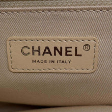 Load image into Gallery viewer, CHANEL Deauville 2WAYTote Bag Ivory/GoldA66941 Tweed Size GM
