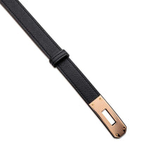 Load image into Gallery viewer, HERMES Kelly belt Size 23.4&quot;～42.1&quot; Black Epsom
