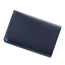 将图像加载到图库查看器中，HERMES HSellier Card Case Verso Blue Indigo / Blue Zelj Epsom
