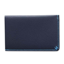 将图像加载到图库查看器中，HERMES HSellier Card Case Verso Blue Indigo / Blue Zelj Epsom
