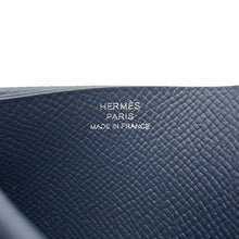 Load image into Gallery viewer, HERMES HSellier Card Case Verso Blue Indigo / Blue Zelj Epsom
