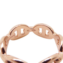 Load image into Gallery viewer, HERMES Chaine d&#39;Ancre Anchene Ring Size 52/#12 PM 18K Pink Gold
