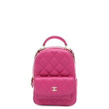 将图像加载到图库查看器中，CHANEL 2way Backpack Shoulder Bag Fuschia Pink AP3753 Caviar Leather
