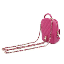 将图像加载到图库查看器中，CHANEL 2way Backpack Shoulder Bag Fuschia Pink AP3753 Caviar Leather
