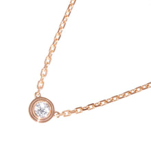 Load image into Gallery viewer, CARTIER Cartier Amour 1P Diamond Necklace Size XSB7224516 18K Pink Gold
