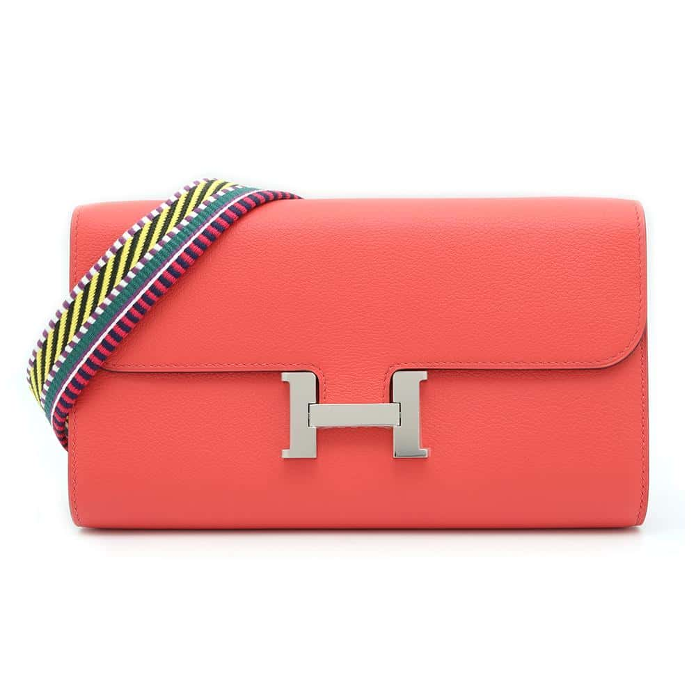 HERMES Constance to Go Rose texas Evercolor