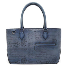 将图像加载到图库查看器中，Berluti Tote Bag Calligraphy To Jules BlueTOUJOURS_MINI_NEO-V2 Leather Size Mini
