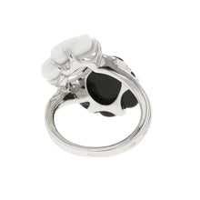 将图像加载到图库查看器中，CHANEL Camellia Ring Size 48/#8J2938 18K White Gold
