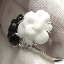 Load image into Gallery viewer, CHANEL Camellia Ring Size 48/#8J2938 18K White Gold
