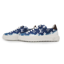 将图像加载到图库查看器中，LOUIS VUITTON LV Escale Time Out Line Sneakers Blue Monogram Size 36
