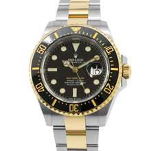 将图像加载到图库查看器中，ROLEX Sea-Dweller W43mm Stainless Steel K18YG Black Dial126603
