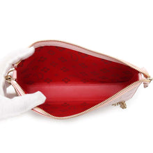 将图像加载到图库查看器中，Christian Louboutin LOUBILA Zip-up Clutch Bag Pink3225038 Leather
