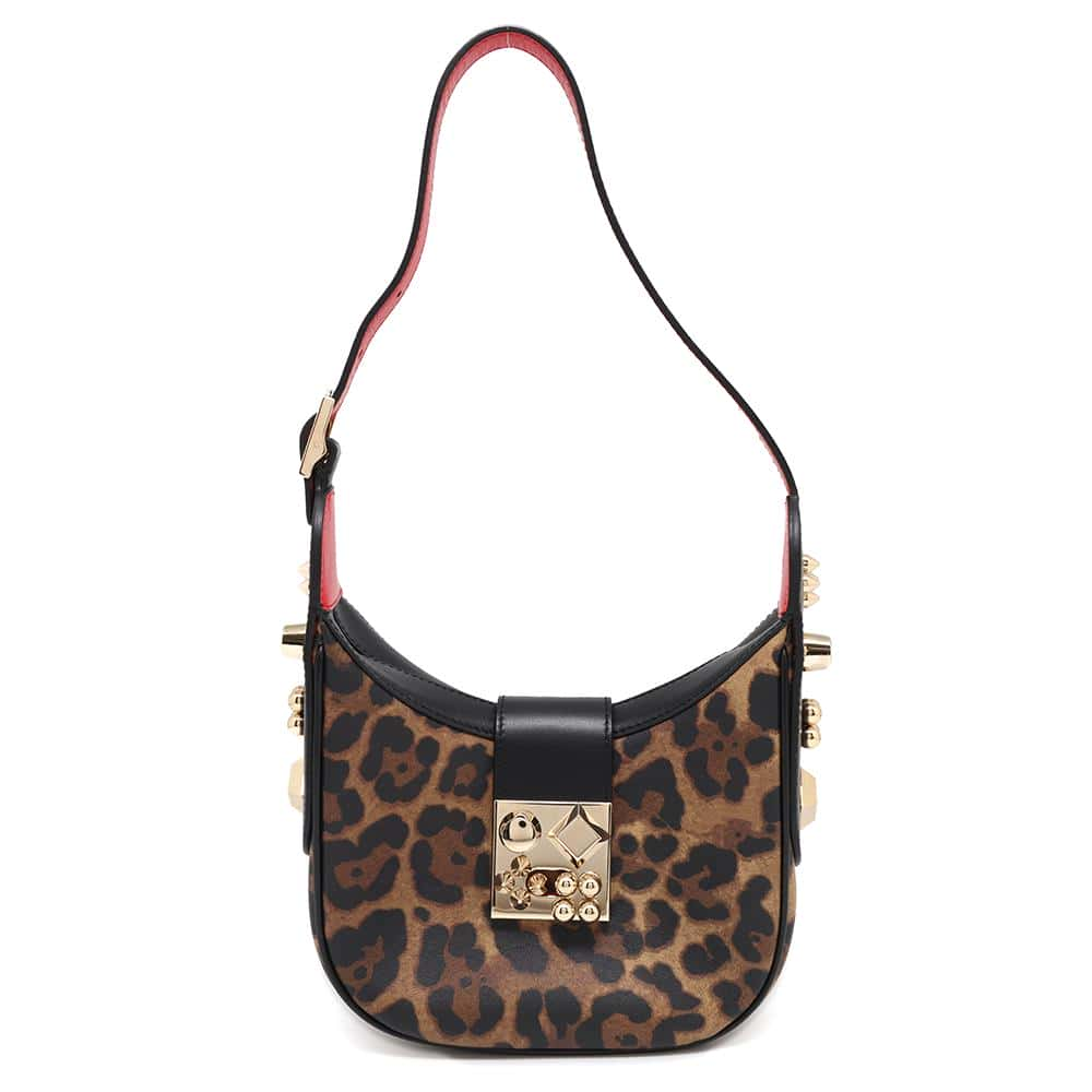 Christian Louboutin Carasky Mini Carasky Mini Shoulder Leopard Brown/Black1225184 Leather Size Mini