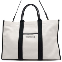 Load image into Gallery viewer, BALENCIAGA Hardware Tote Natural/Black671403 Canvas Size Large
