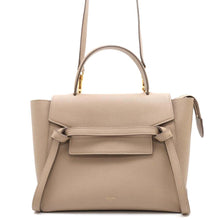 将图像加载到图库查看器中，CELINE Belt Bag 2WAY Handbag Taupe Grey180153 Leather Size micro
