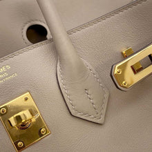 Load image into Gallery viewer, HERMES Birkin Gris Tourterelle Swift Leather Size 25
