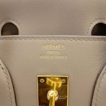 Load image into Gallery viewer, HERMES Birkin Gris Tourterelle Swift Leather Size 25
