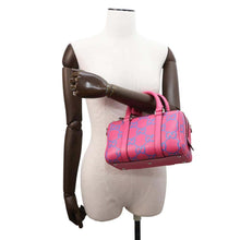 Load image into Gallery viewer, GUCCI GG embossed duffle bag Pink/Blue725292 Leather
