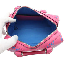 Load image into Gallery viewer, GUCCI GG embossed duffle bag Pink/Blue725292 Leather
