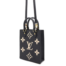 将图像加载到图库查看器中，LOUIS VUITTON Petit Sac Plat Noir M81416 Monogram Empreinte Leather
