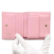 Load image into Gallery viewer, CHANEL Matelasse Bifold Wallet Wallet PinkAP3055 Caviar Leather
