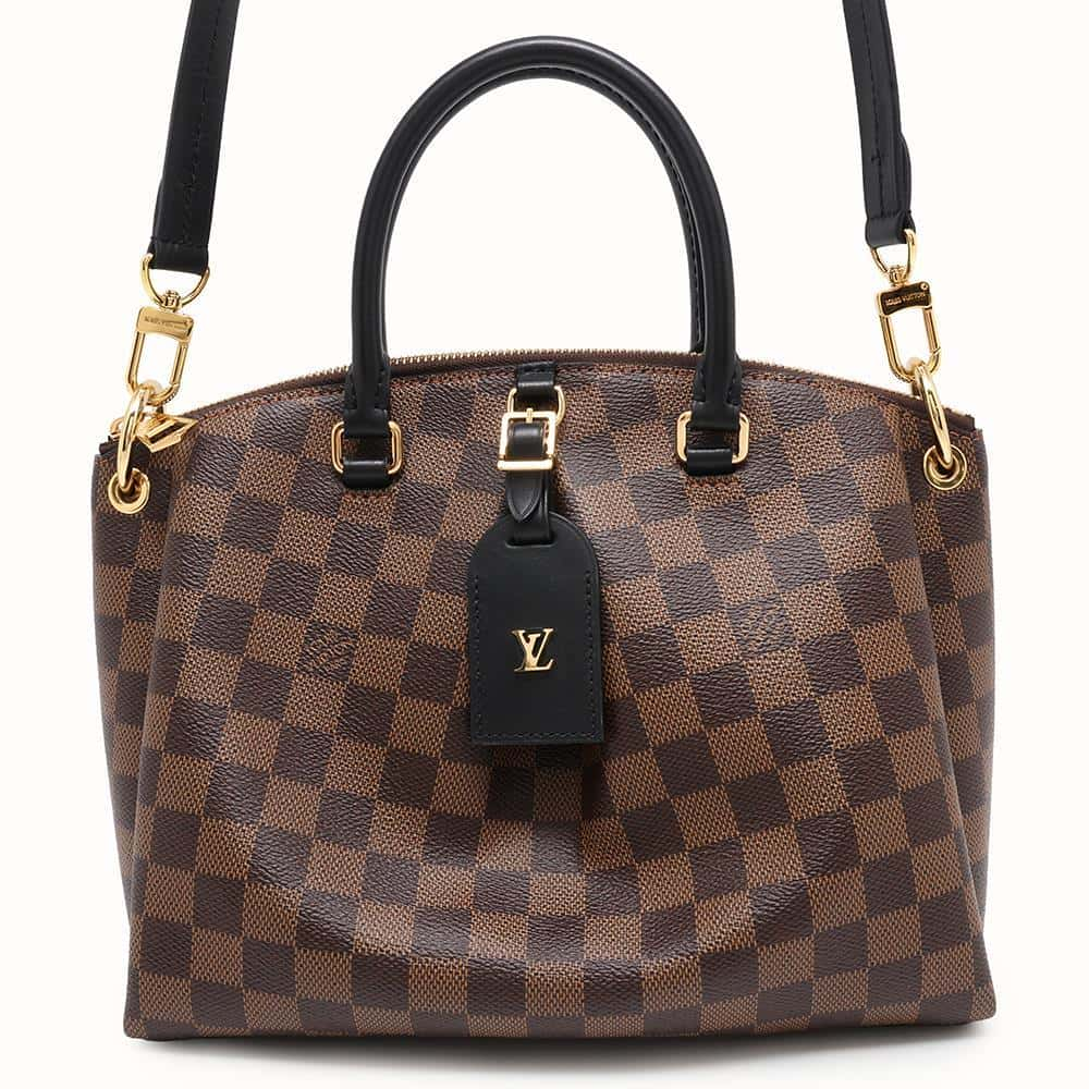 LOUIS VUITTON Odeon Tote Noir N45282 Damier Size PM