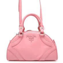 将图像加载到图库查看器中，PRADA 2WAY Bowling Bag Pink1BB071 Leather
