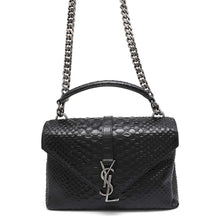 将图像加载到图库查看器中，SAINT LAURENT PARIS Cassandra 2WAY Shoulder Bag Black428101 Embossed Leather
