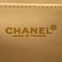 将图像加载到图库查看器中，CHANEL Matelasse Single Flap ChainShoulder Bag Beige Lambskin Size 25
