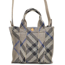 将图像加载到图库查看器中，BURBERRY Check knit tote Leiken8090404 Nylon Size Mini
