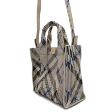 将图像加载到图库查看器中，BURBERRY Check knit tote Leiken8090404 Nylon Size Mini
