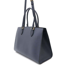 将图像加载到图库查看器中，PRADA 2wayHandbag Navy1BA228 Leather
