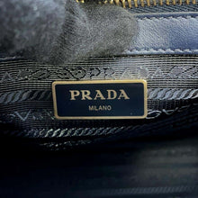 将图像加载到图库查看器中，PRADA 2wayHandbag Navy1BA228 Leather
