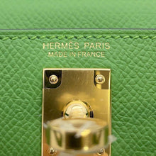 将图像加载到图库查看器中，HERMES Mini kelly do Vert Yucca Epsom
