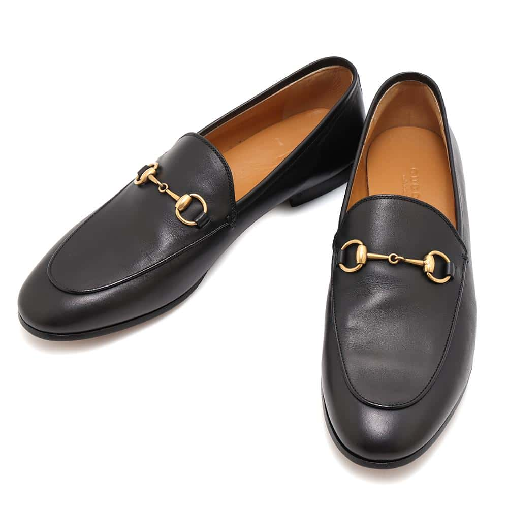 GUCCI Horsebit loafers Black404069 Leather Size 38 1/2