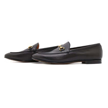 Load image into Gallery viewer, GUCCI Horsebit loafers Black404069 Leather Size 38 1/2
