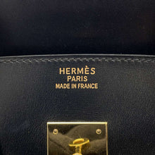 将图像加载到图库查看器中，HERMES Birkin Black Box Calf Leather Size 35
