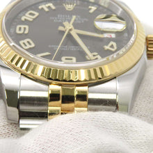 将图像加载到图库查看器中，ROLEX Datejust W36mm Stainless Steel K18YG Brown Dial116233
