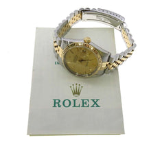 Load image into Gallery viewer, ROLEX Datejust W36mm Stainless Steel K18YG Champagne Dial16013
