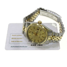 Load image into Gallery viewer, ROLEX Datejust W36mm Stainless Steel K18YG Champagne Dial1601
