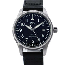 Load image into Gallery viewer, IWC Pilot&#39;s Watch Mark XX W40mm Stainless Steel Leather Black DialIW328201
