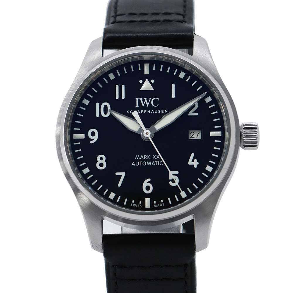 IWC Pilot's Watch Mark XX W40mm Stainless Steel Leather Black DialIW328201