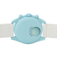 Load image into Gallery viewer, Swatch OMEGA x Swatch Mission to Uranus W42mm Bio Ceramic Nylon Light Blue DialSO33L100
