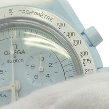 Load image into Gallery viewer, Swatch OMEGA x Swatch Mission to Uranus W42mm Bio Ceramic Nylon Light Blue DialSO33L100
