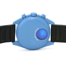 Load image into Gallery viewer, Swatch OMEGAxSwatch Mission to Neptune W42mm Bio Ceramic Nylon Deep Navy Blue DialSO33N100
