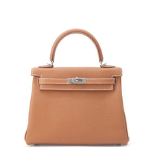 Load image into Gallery viewer, HERMES Kelly Retourne Gold Togo Leather Size 25
