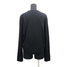 Load image into Gallery viewer, HERMES Long Sleeve Cardigan Bias H Size 42 Black Wool 98% Nylon1% Polyurethane1%
