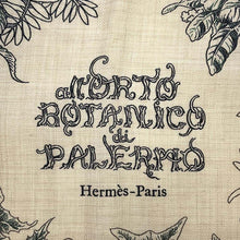 Load image into Gallery viewer, HERMES Carre Gean Palermo Botanical Garden Size 140 Vaerroden/Natural Cashmere70% Silk30%
